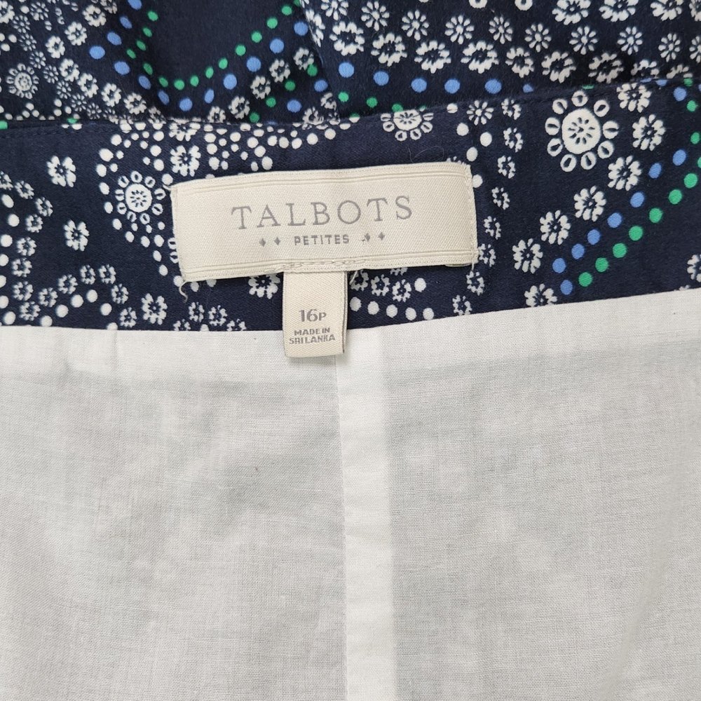Talbots Pleated Paisley Skirt - Picture 4 of 4